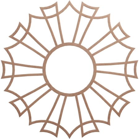 Ekena Millwork Augustus Wood Fretwork Pierced Ceiling Medallion, Wood (Paint Grade), 34"OD x 12"ID x 3/8"T CMWP34X34X0375AUMF